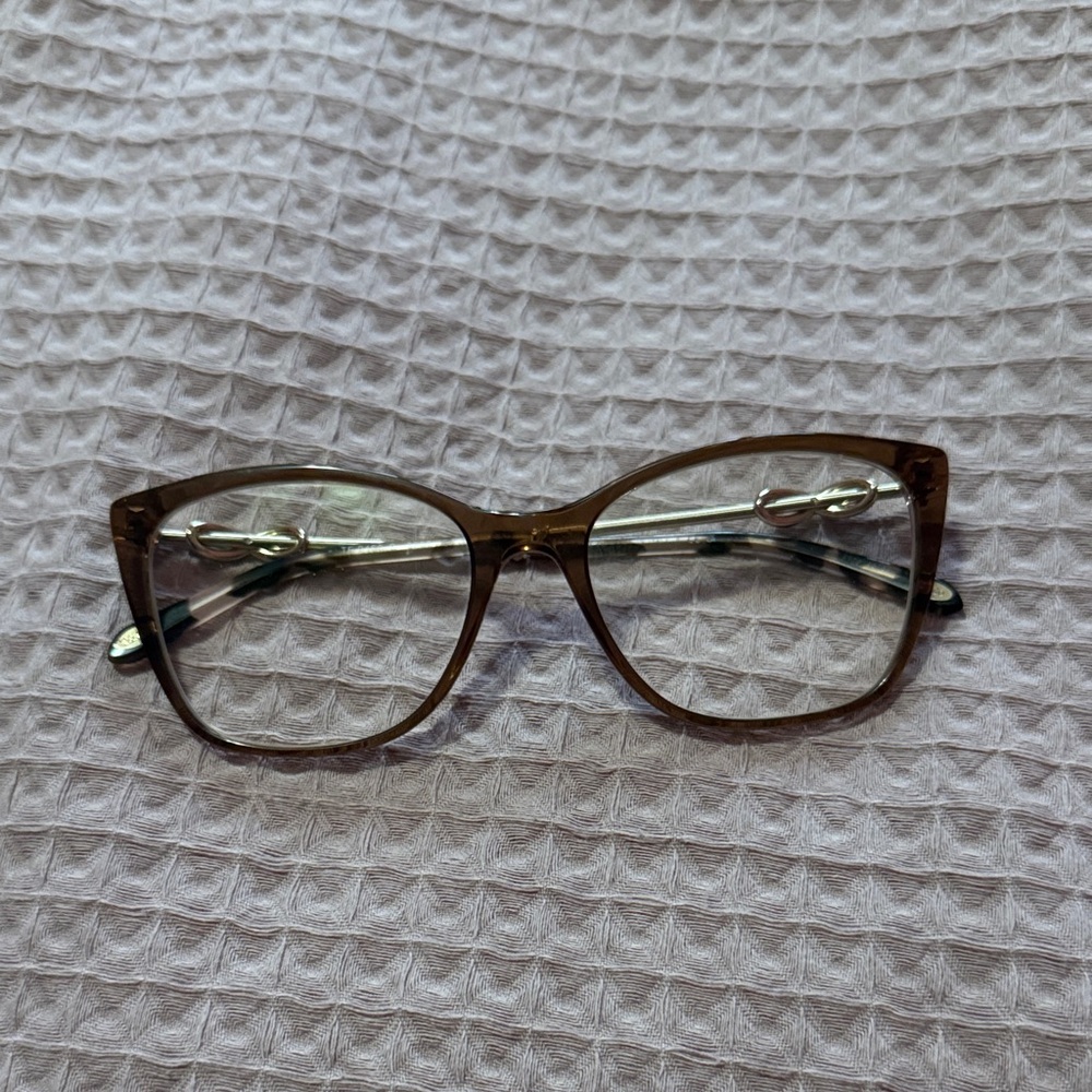 Tiffany & Co. Elegant Brown Glasses
